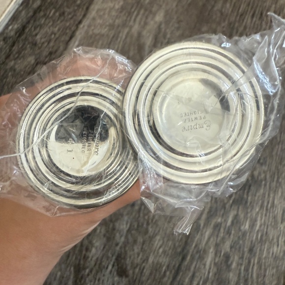 Never Used Vintage EMPIRE Sterling Silver Weighted Salt & Pepper Shakers - Picture 2 of 4